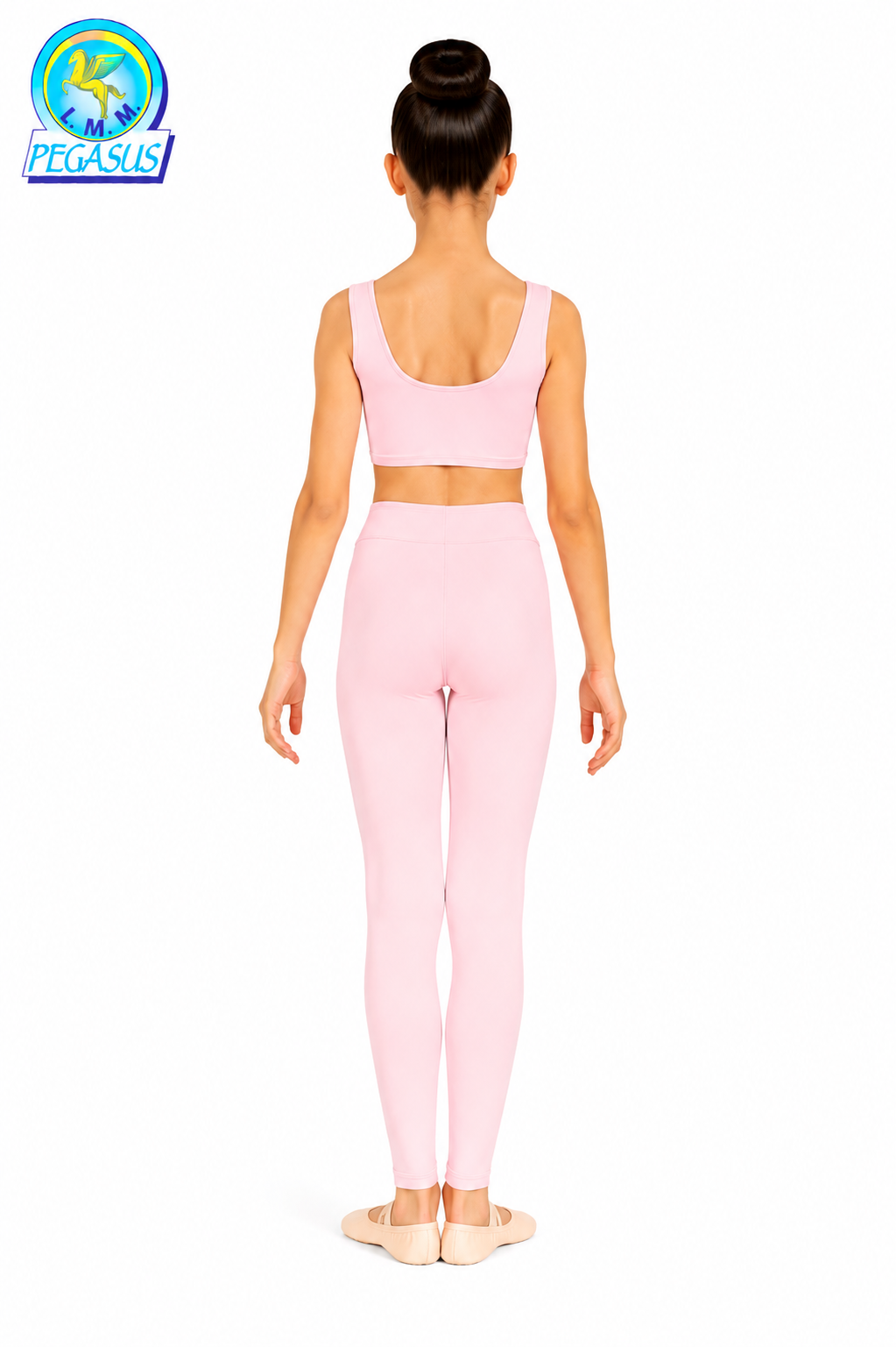 LEGGINS DANZA LYCRA ROSA BAMBINA