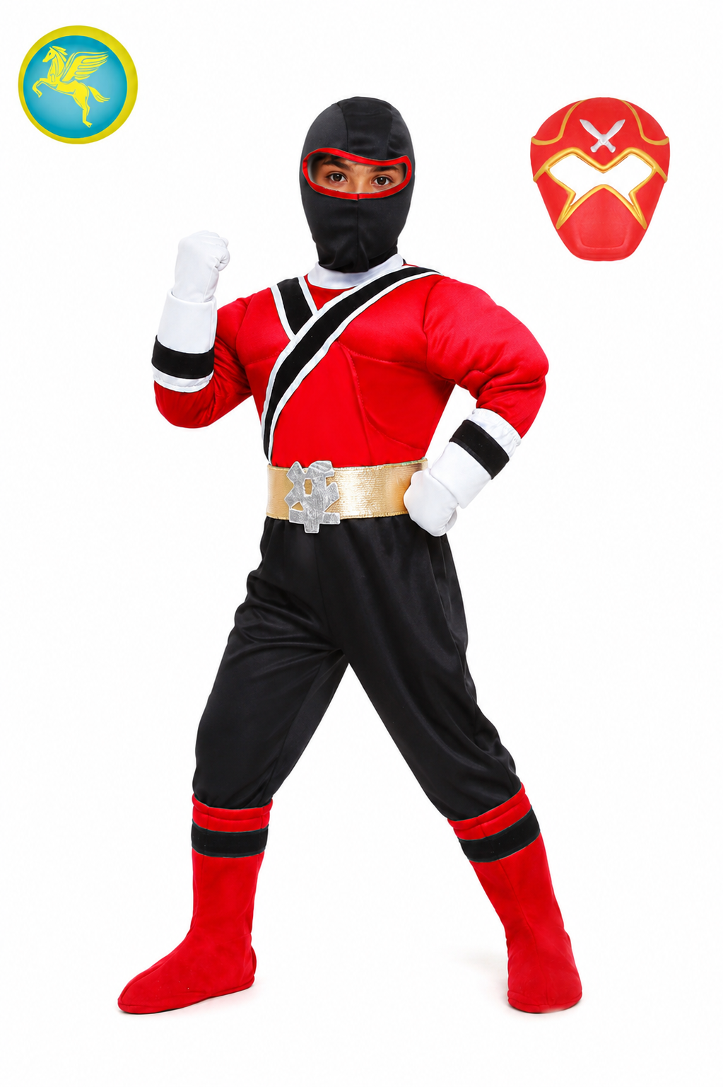 SUPER NINJA ROSSO (CON MUSCOLI) DI PEGASUS