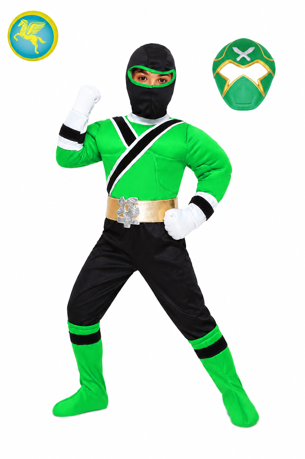 SUPER NINJA VERDE (CON MUSCOLI) DI PEGASUS