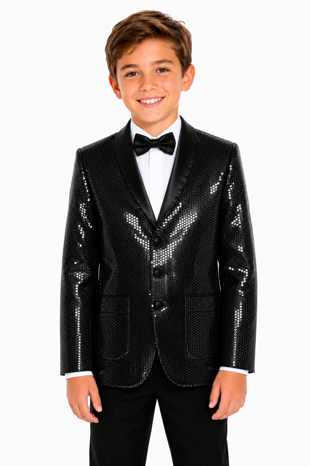 GIACCA  PAILLETTES NERO