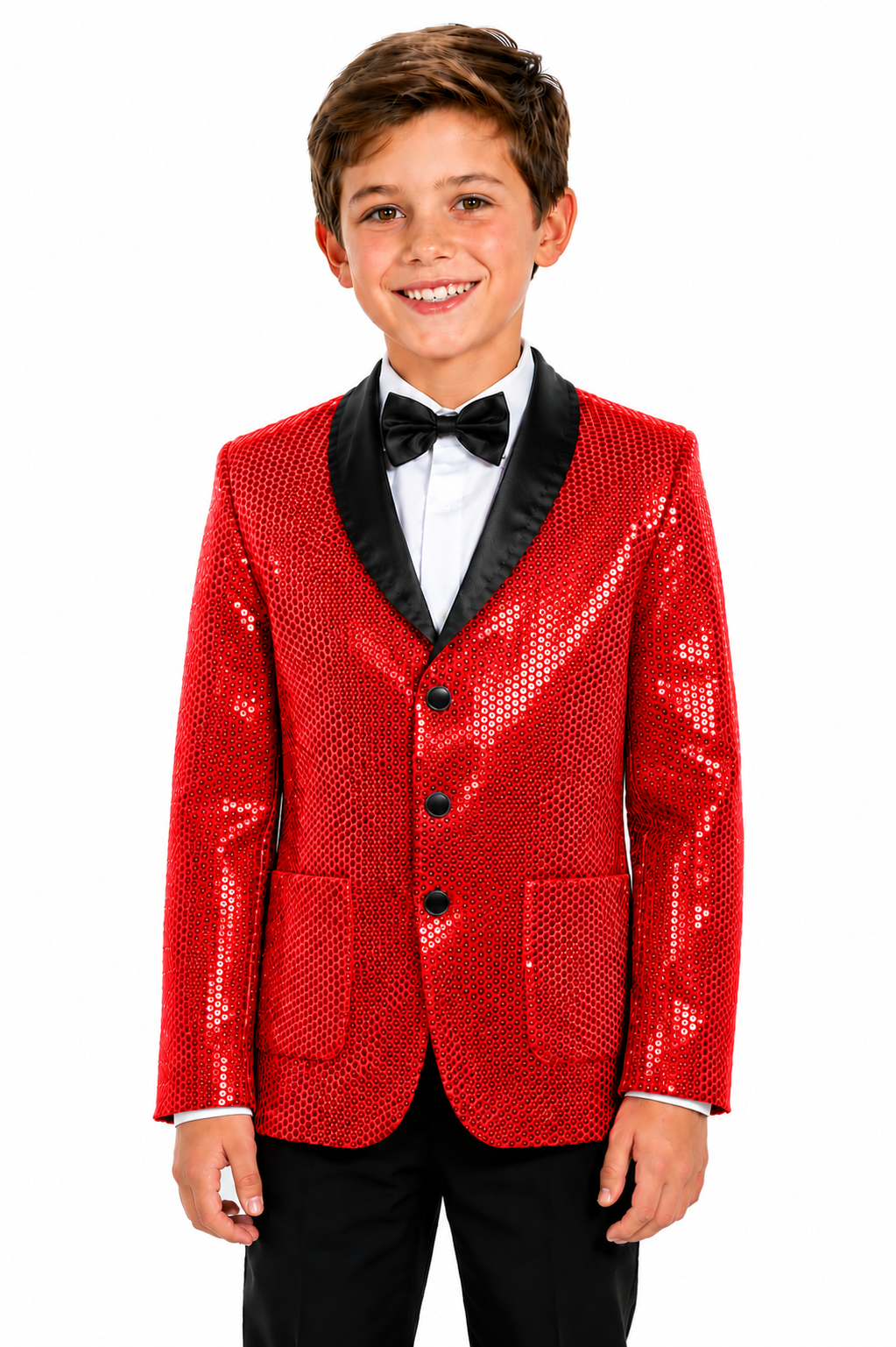 GIACCA  PAILLETTES ROSSO