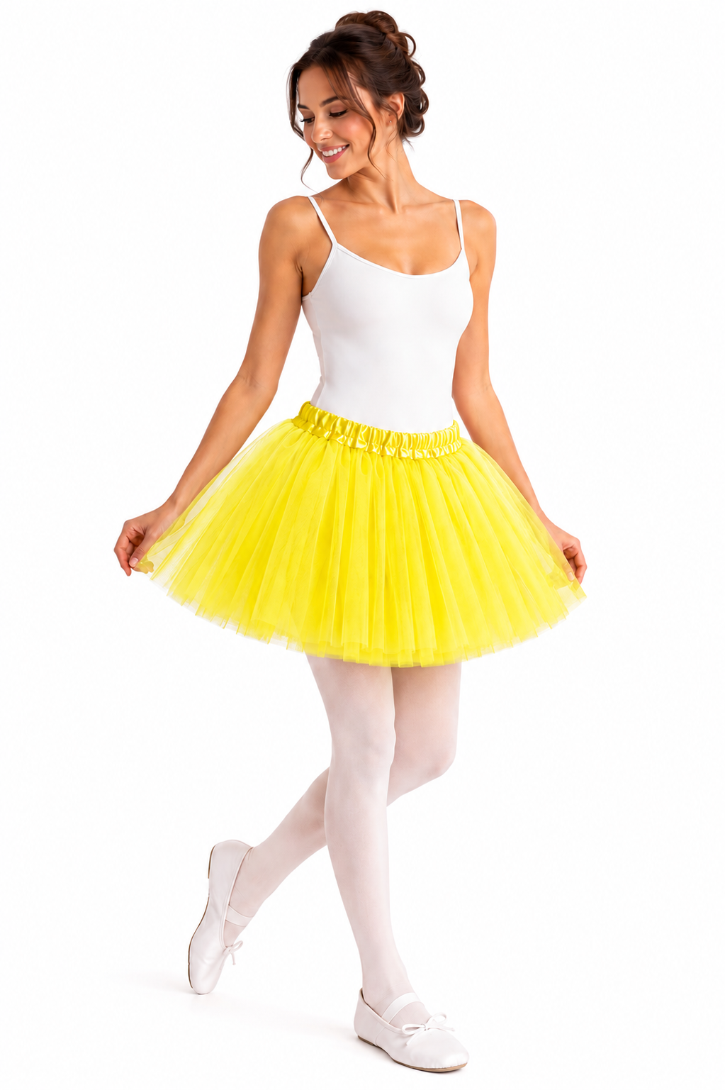 GONNA TULLE DONNA GIALLA