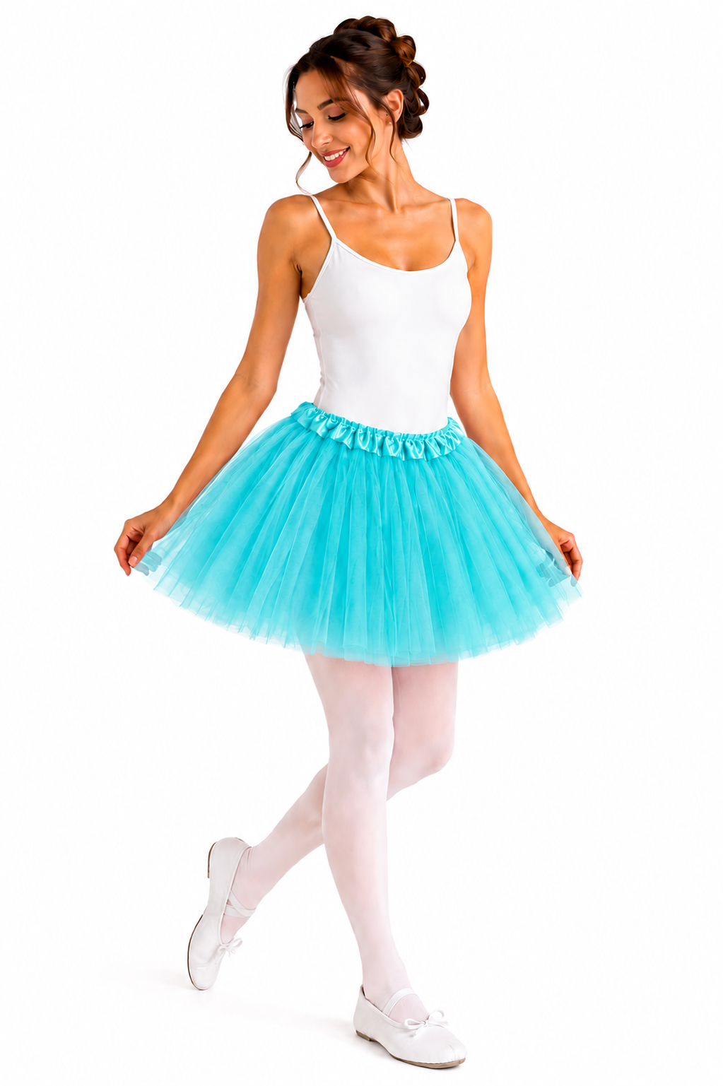 GONNA TULLE DONNA TURCHESE