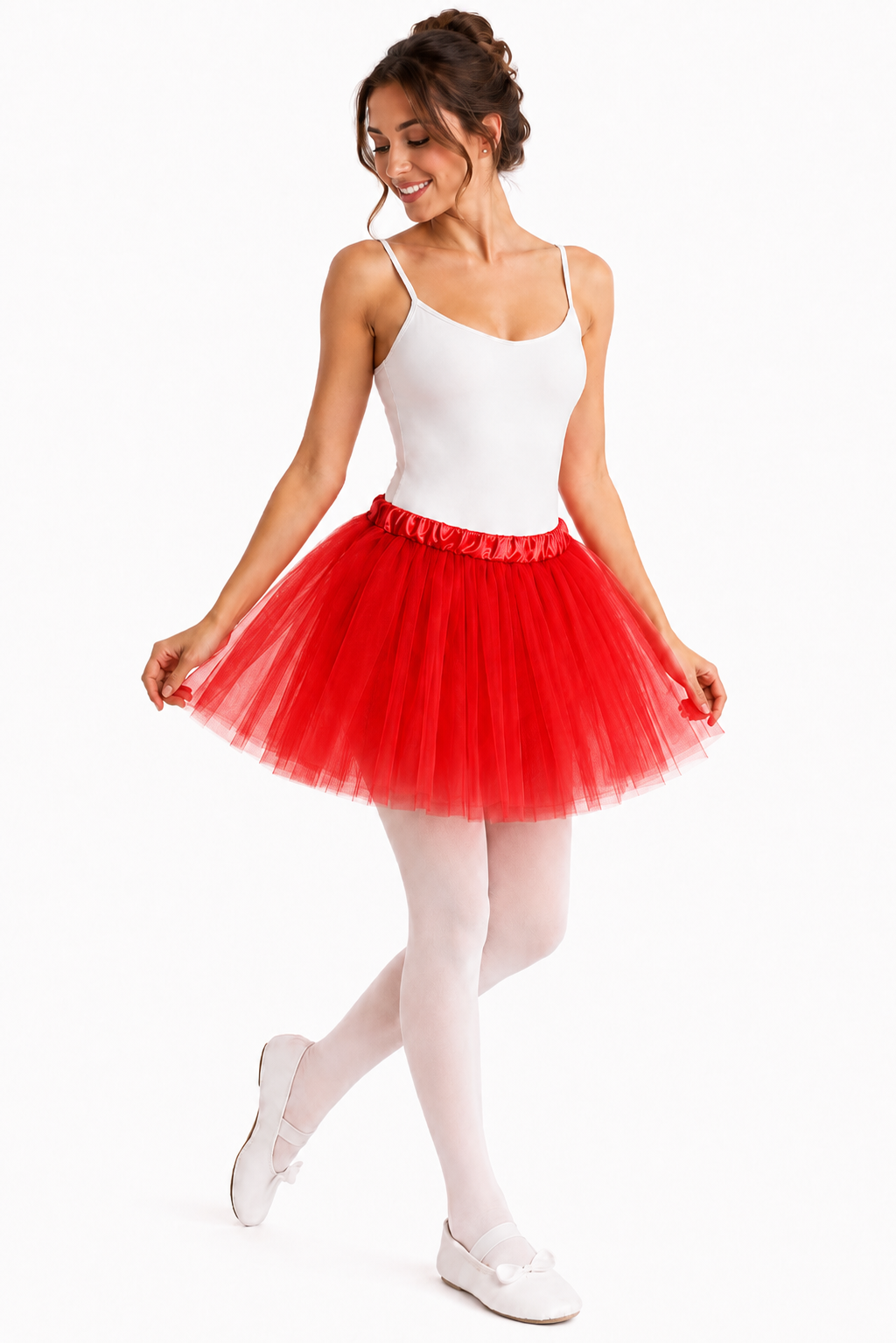 GONNA TULLE DONNA ROSSA
