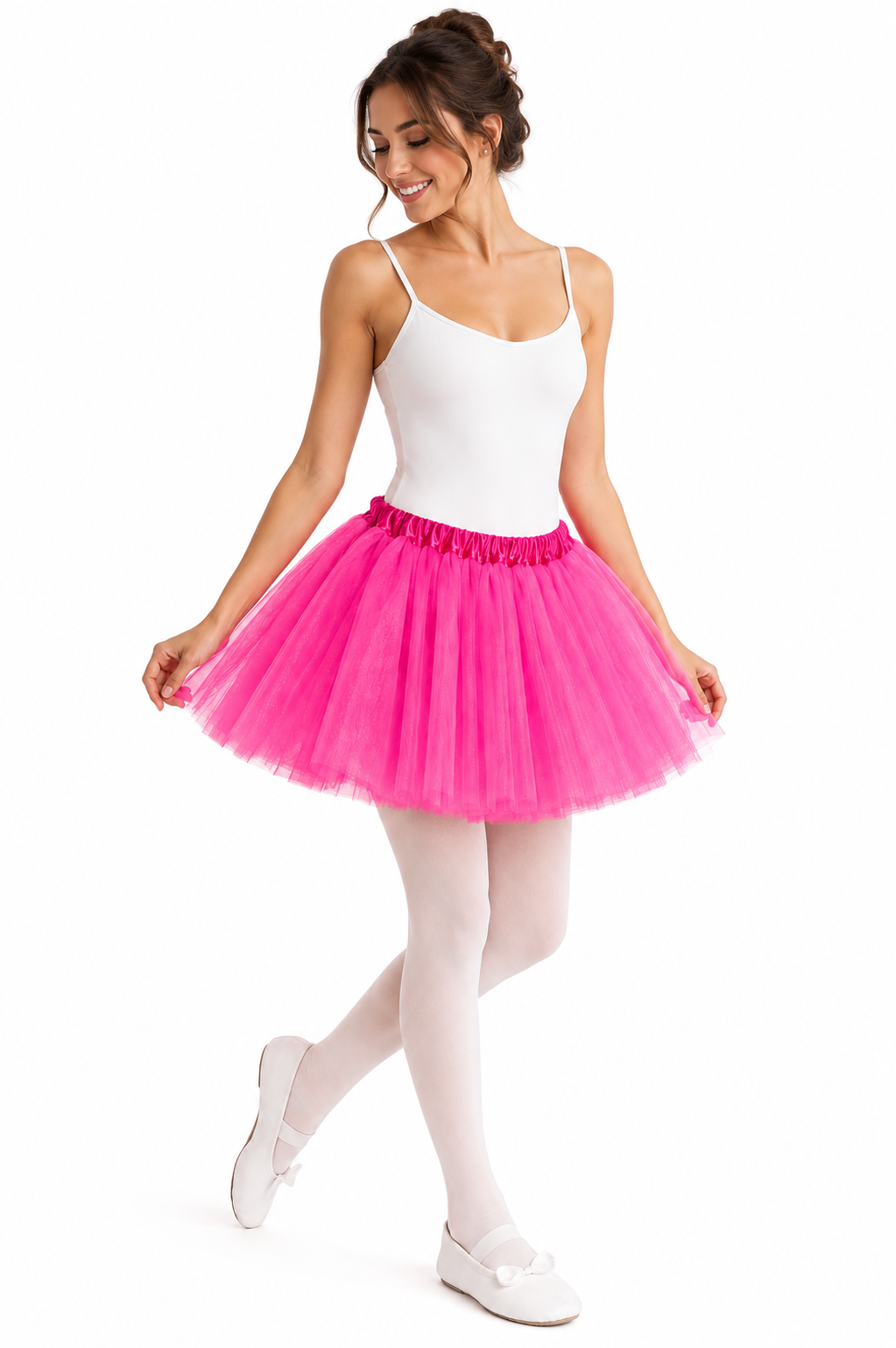 GONNA TULLE DONNA FUCSIA