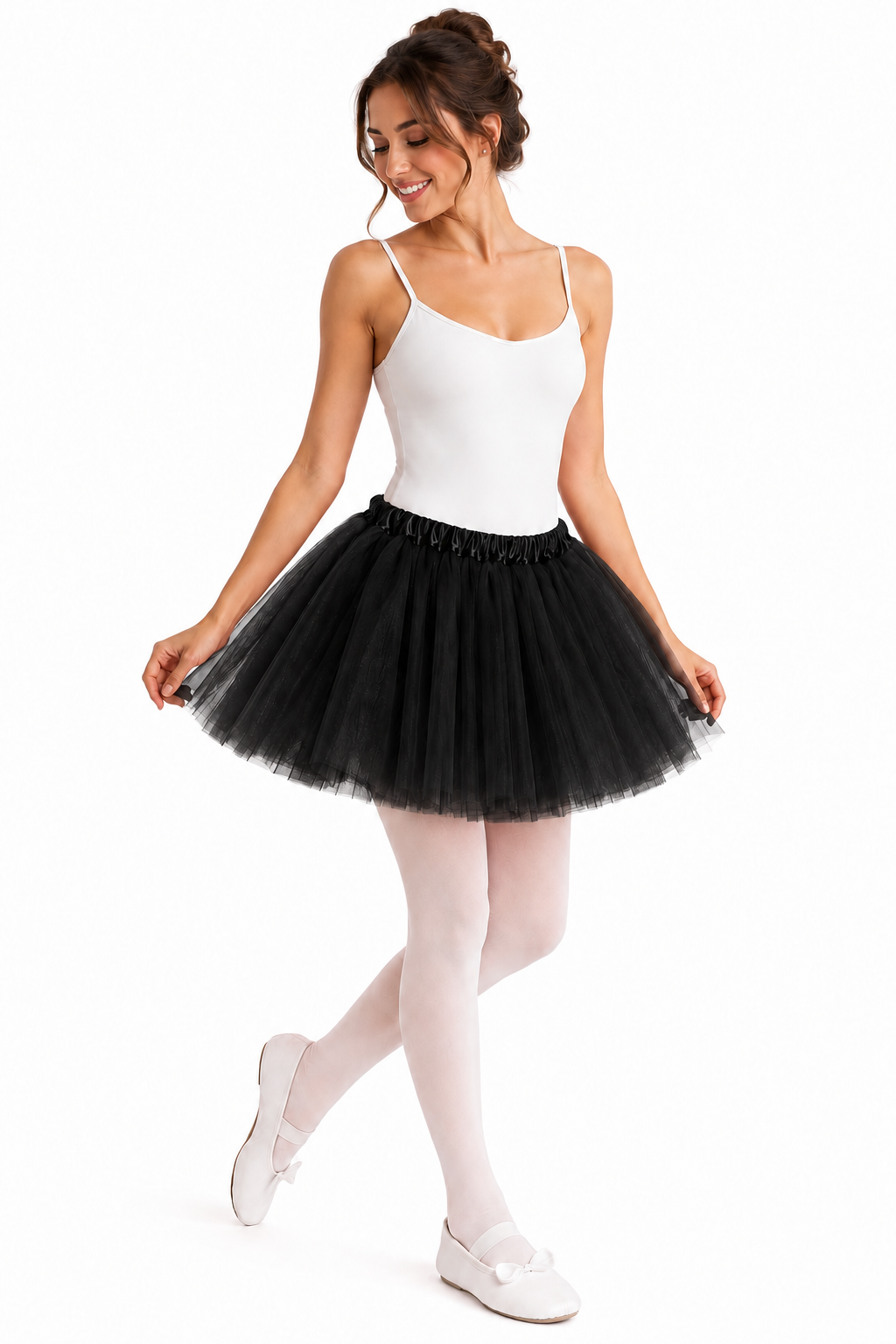 GONNA TULLE DONNA NERO