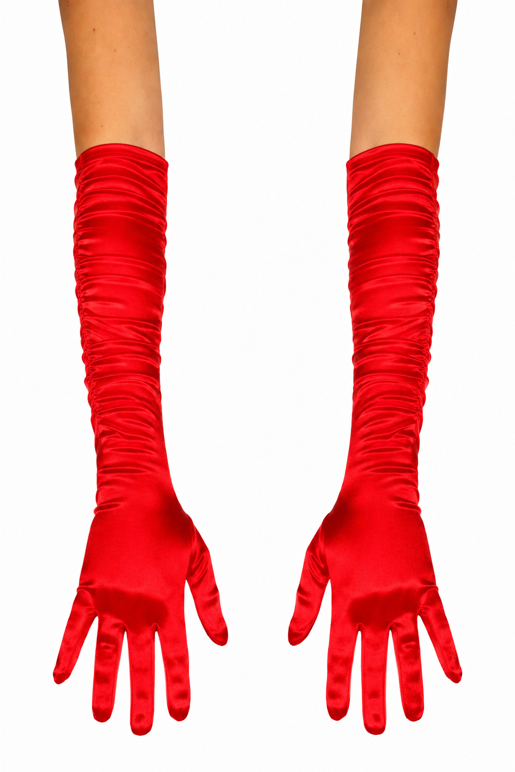GUANTI LYCRA ROSSO DONNA
