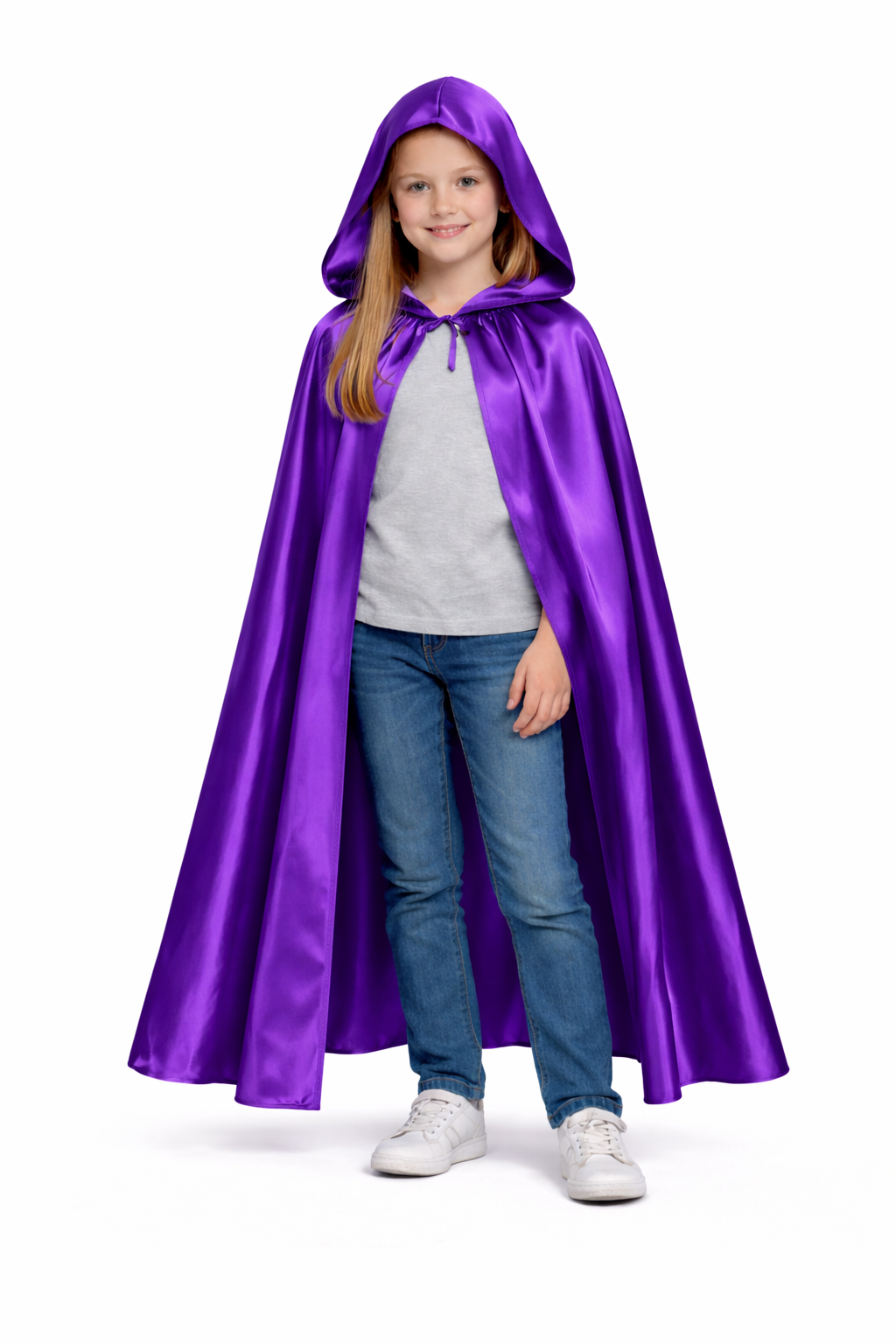 MANTELLO CAPPUCCIO BAMBINO VIOLA