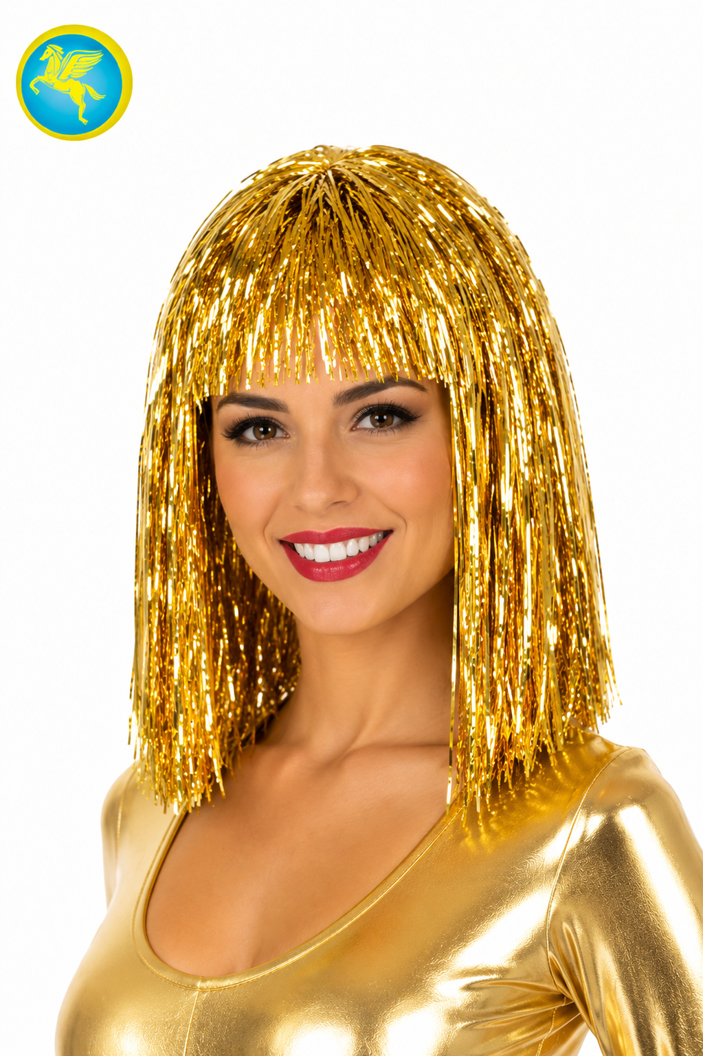 PARRUCCA FILI LUREX ORO
