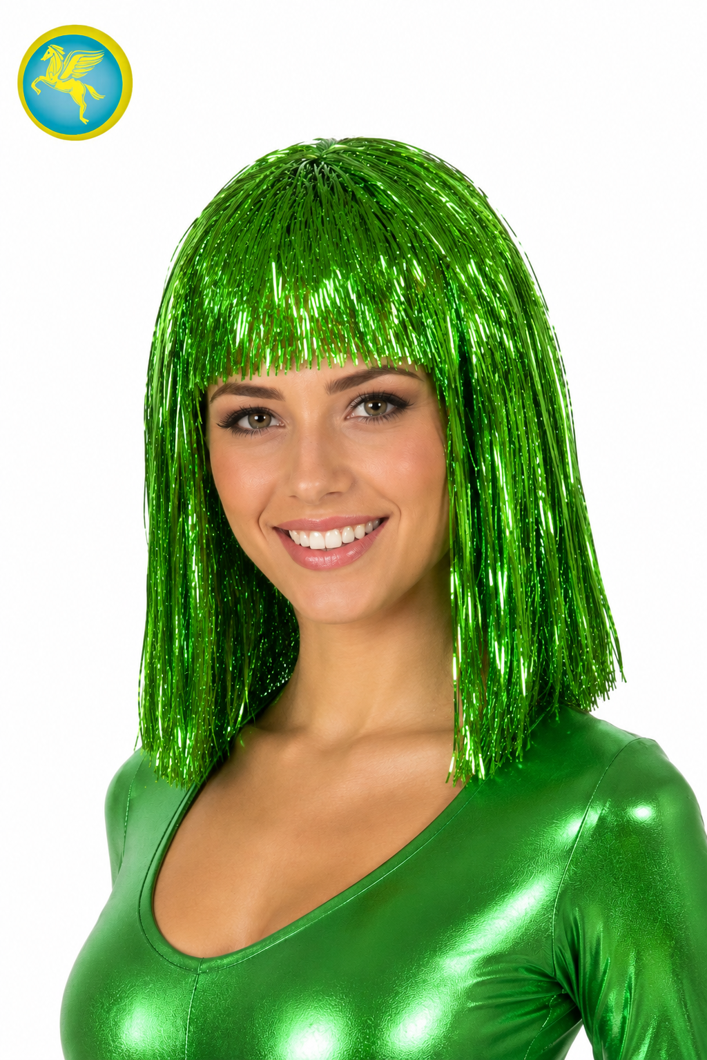 PARRUCCA FILI  LUREX VERDE