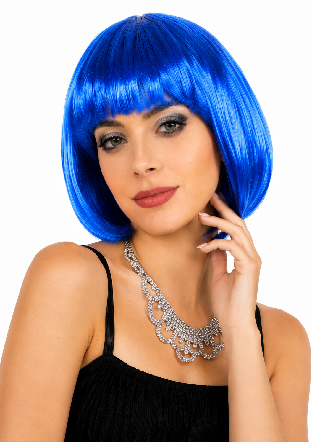 PARRUCCA VALENTINA BLU CORTA
