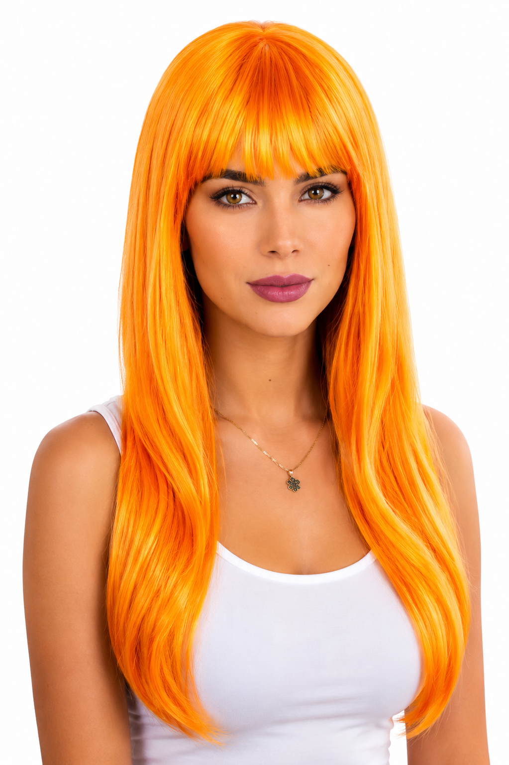 PARRUCCA VALENTINA LUNGA ARANCIONE