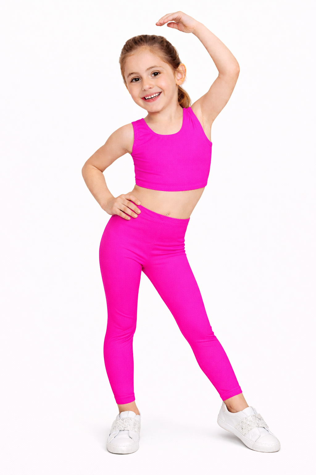 LEGGINS DANZA LYCRA FUCSIA BABY
