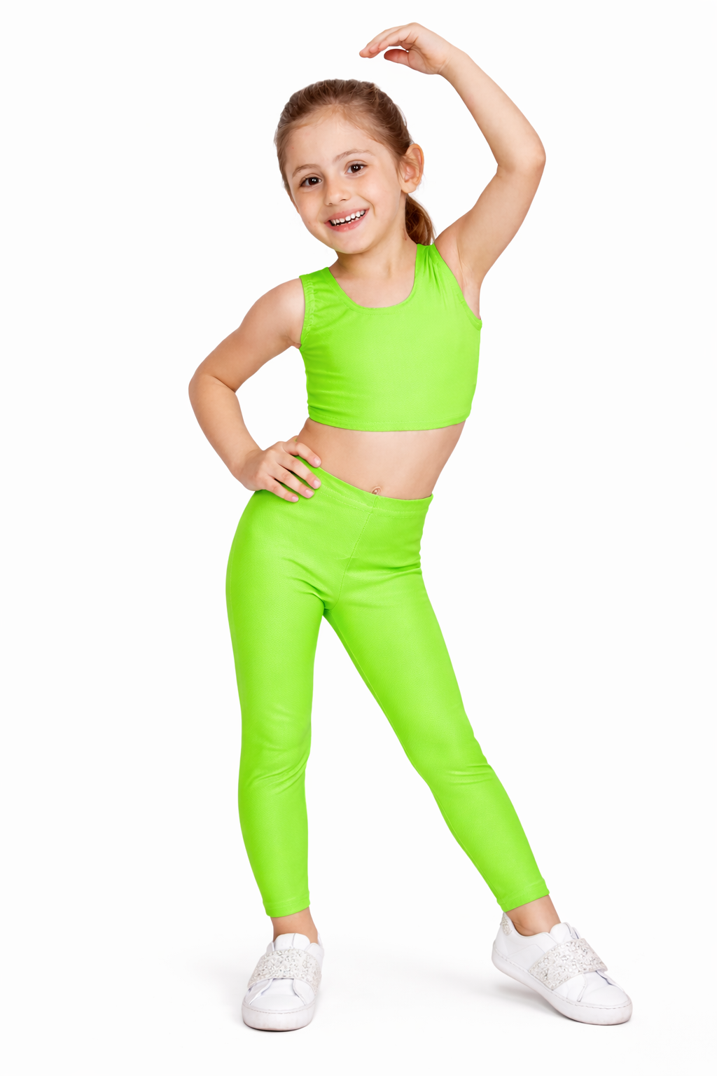 LEGGINS DANZA BABY LYCRA VERDE MELA BABY
