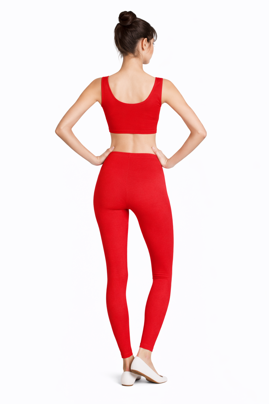 LEGGINS DANZA LYCRA ROSSO DONNA
