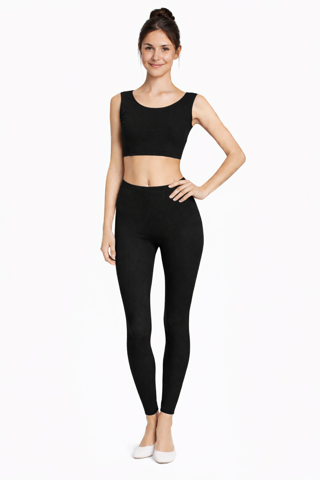 LEGGINS DANZA LYCRA NERO DONNA