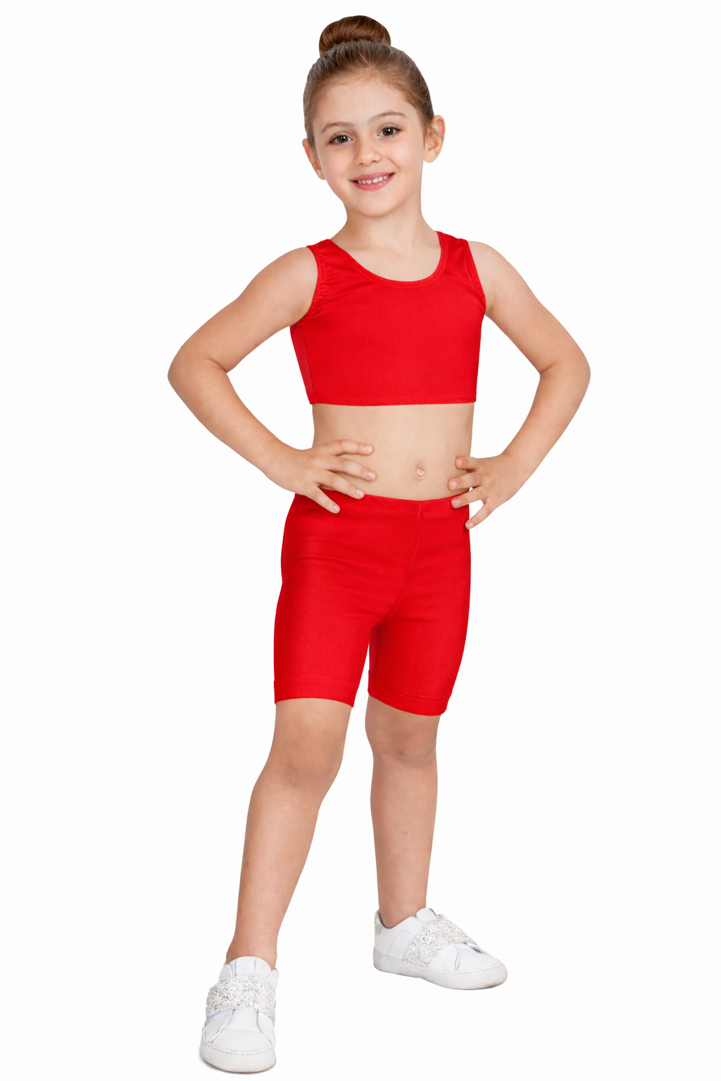 PANTALONCINO DANZA LYCRA ROSSO BABY