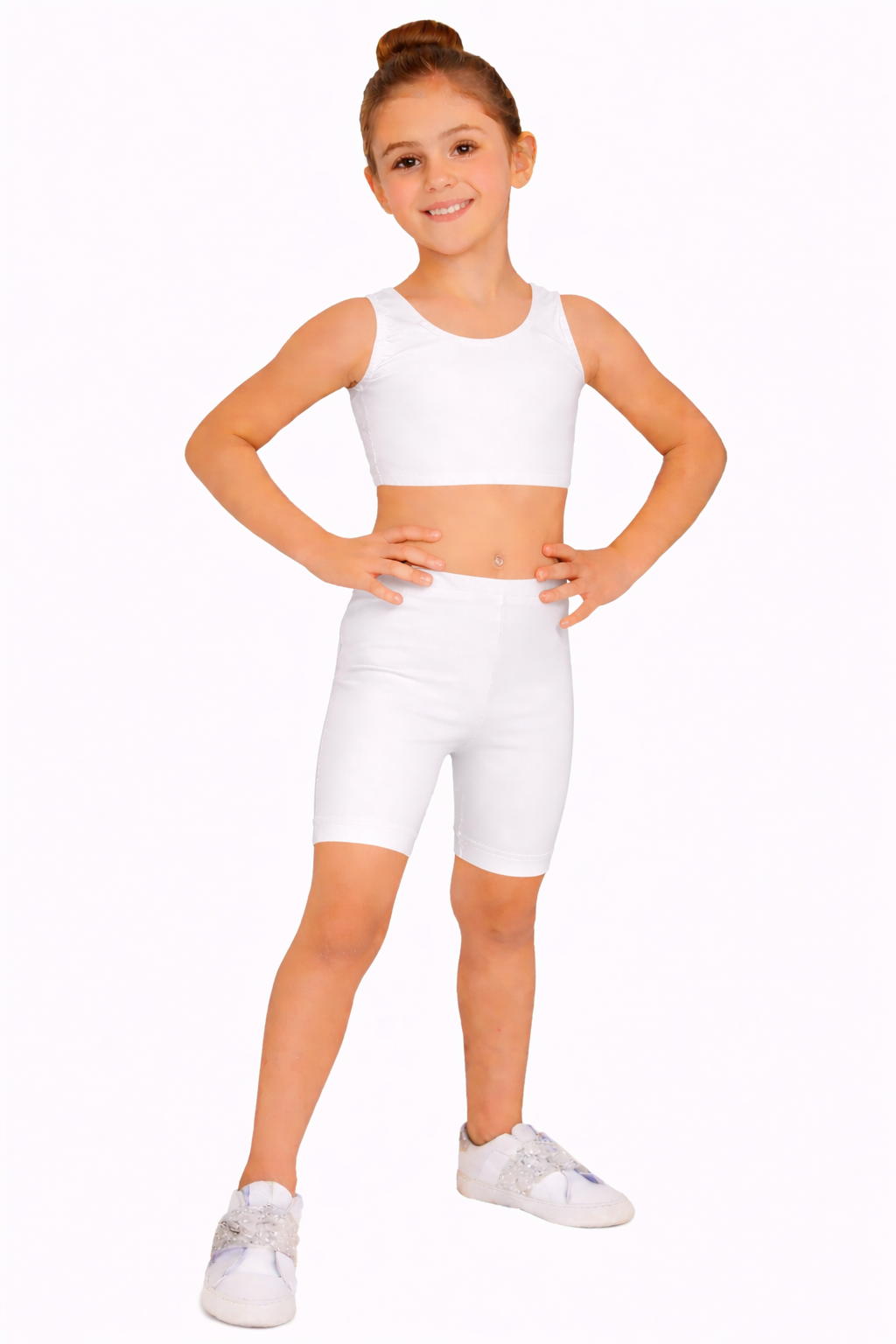 PANTALONCINO DANZA LYCRA BIANCO BABY