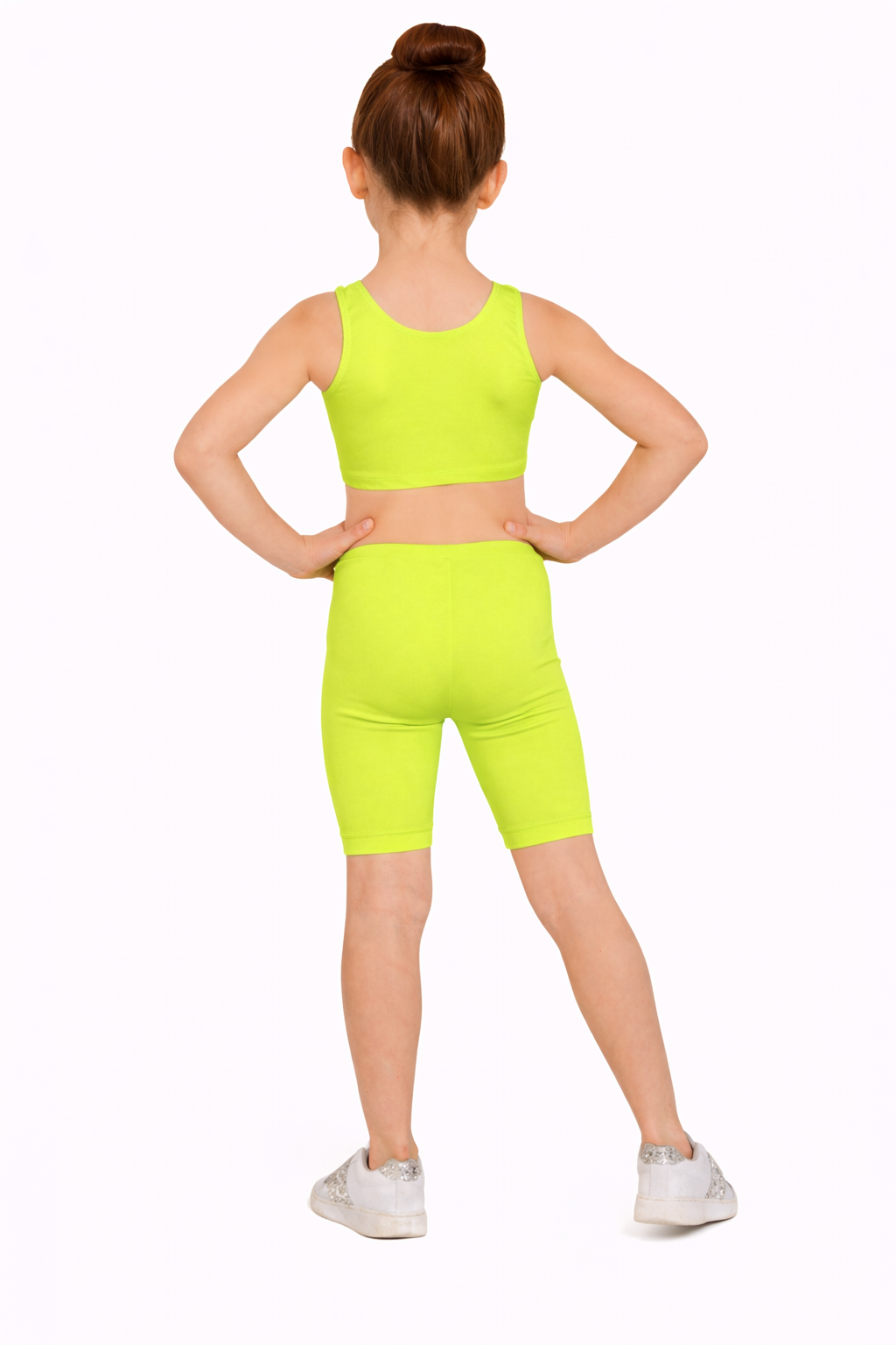 PANTALONCINO DANZA LYCRA VERDE MELA BABY