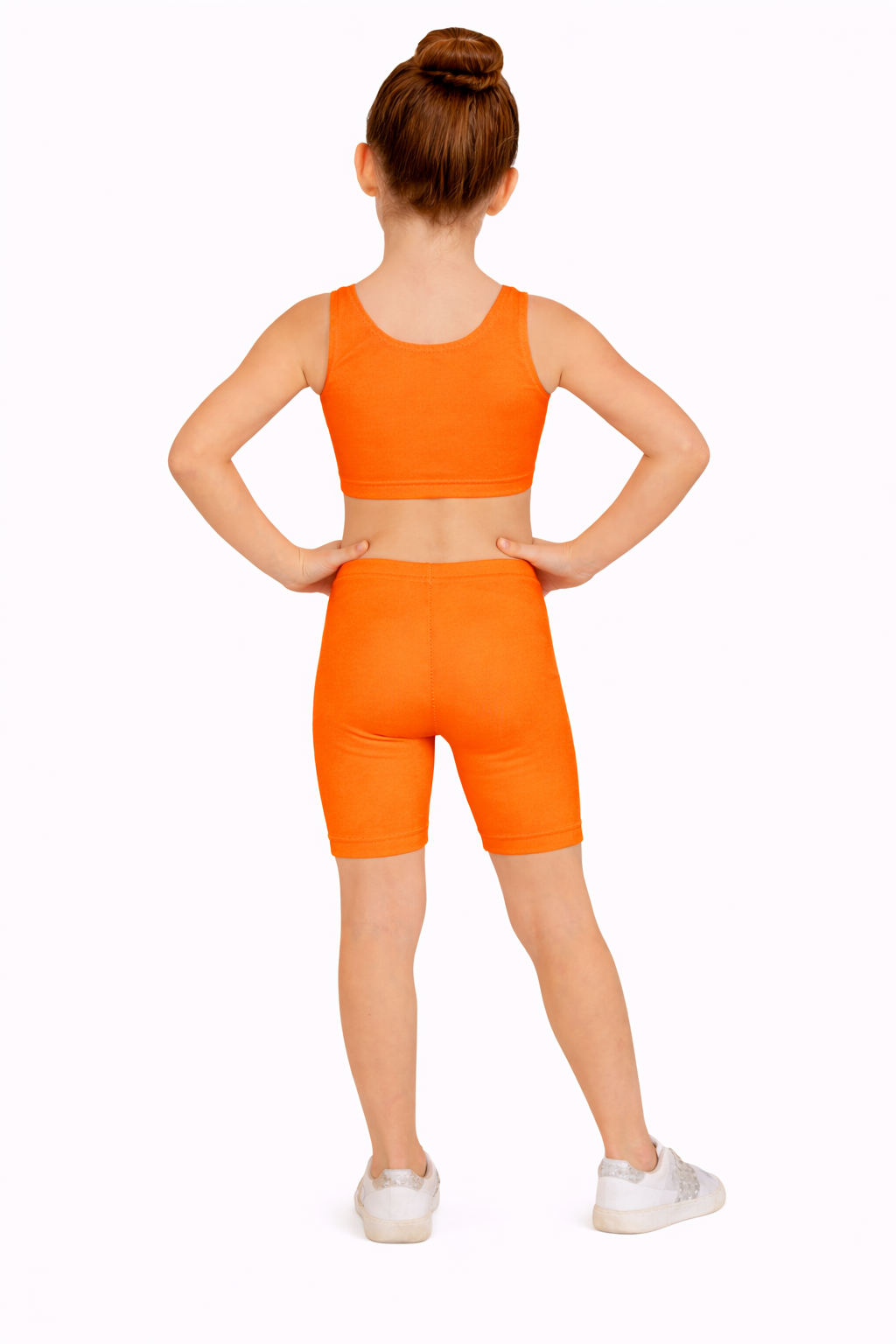 PANTALONCINO DANZA LYCRA ARANCIONE BABY