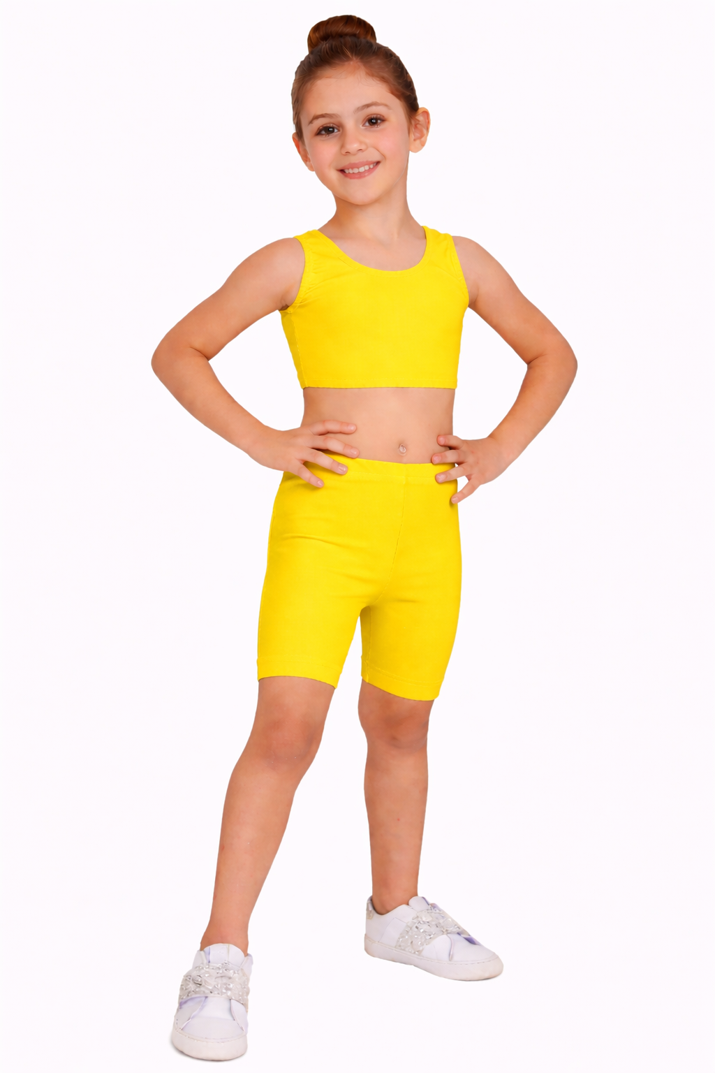 PANTALONCINO DANZA LYCRA GIALLO BABY