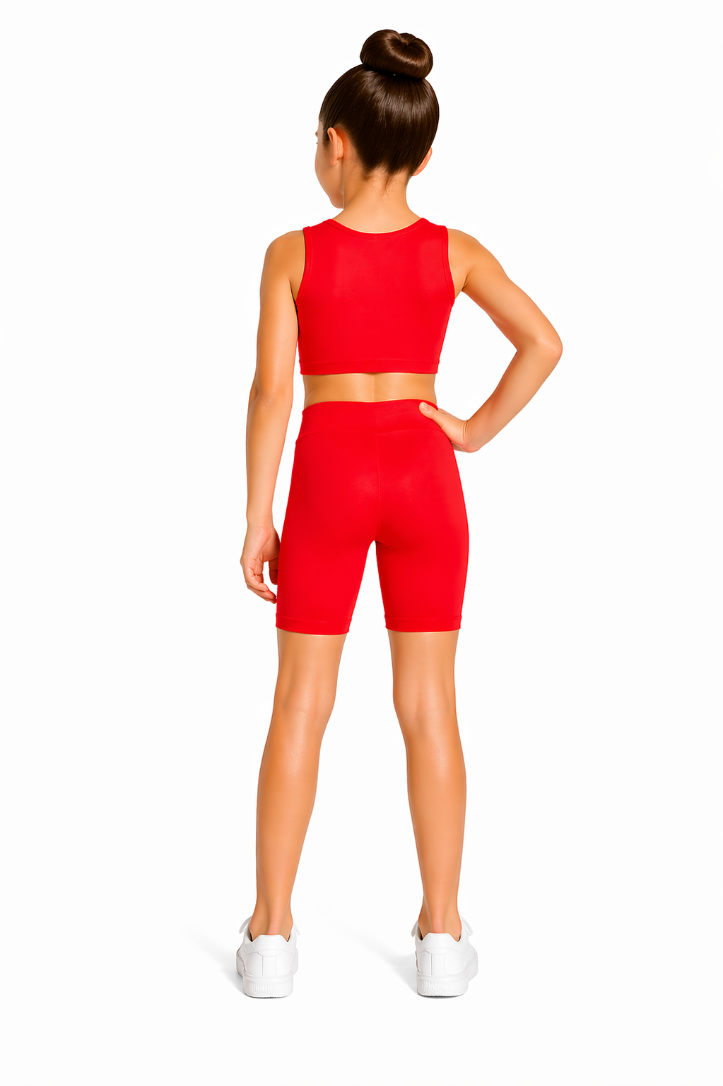 PANTALONCINO DANZA LYCRA ROSSO BAMBINA