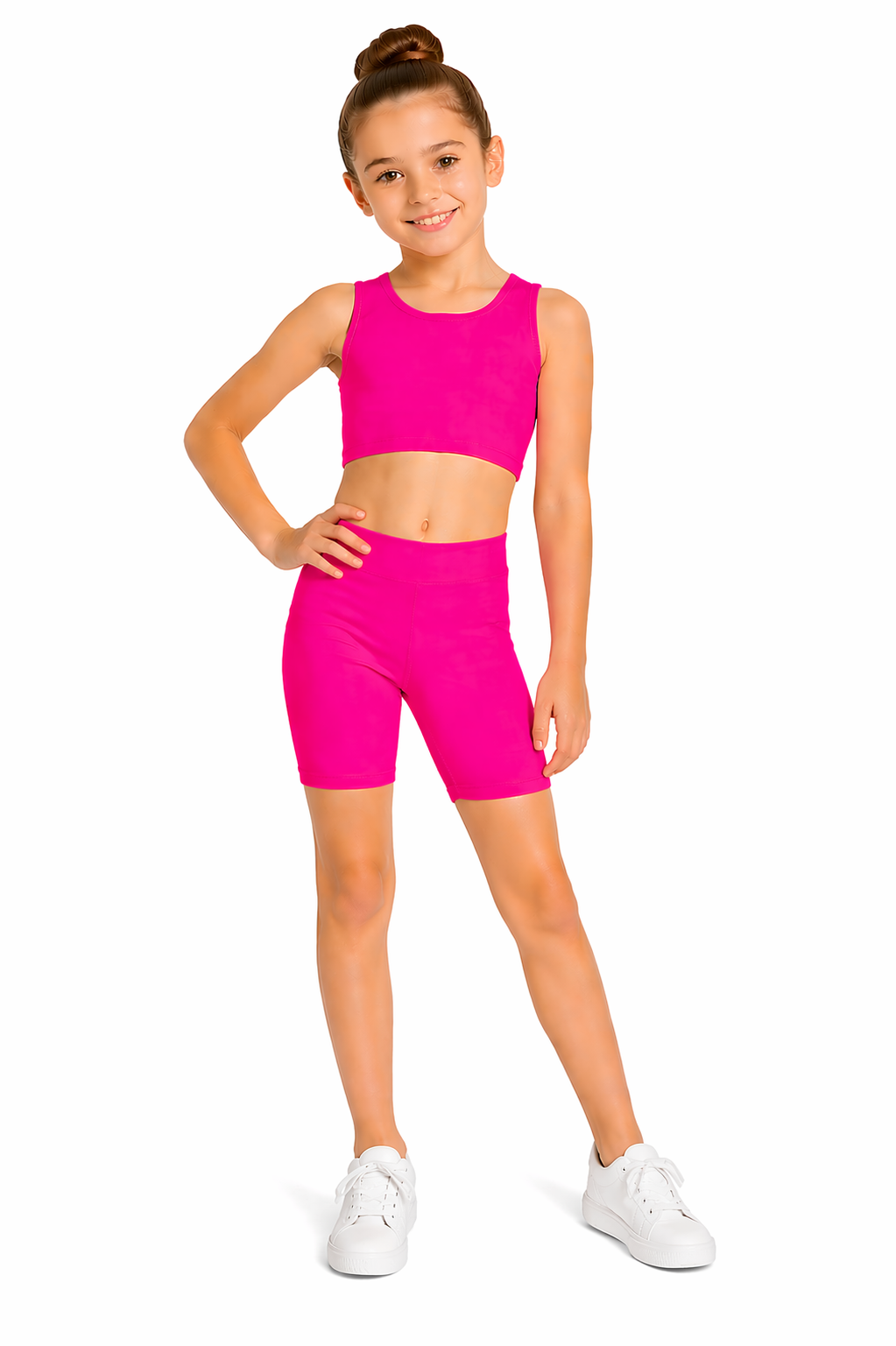 PANTALONCINO DANZA LYCRA FUCSIA BAMBINA