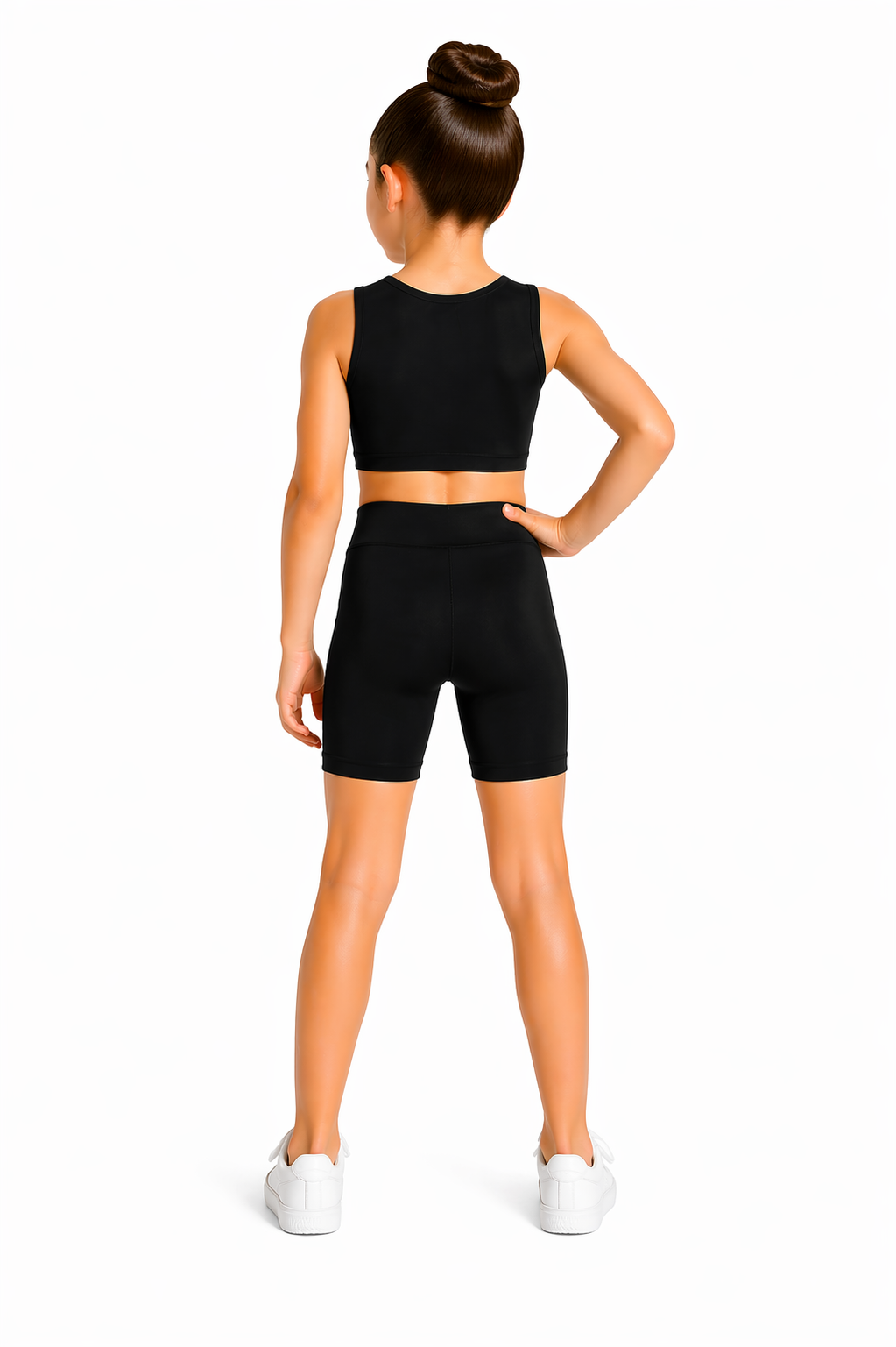 PANTALONCINO DANZA LYCRA NERO BAMBINA