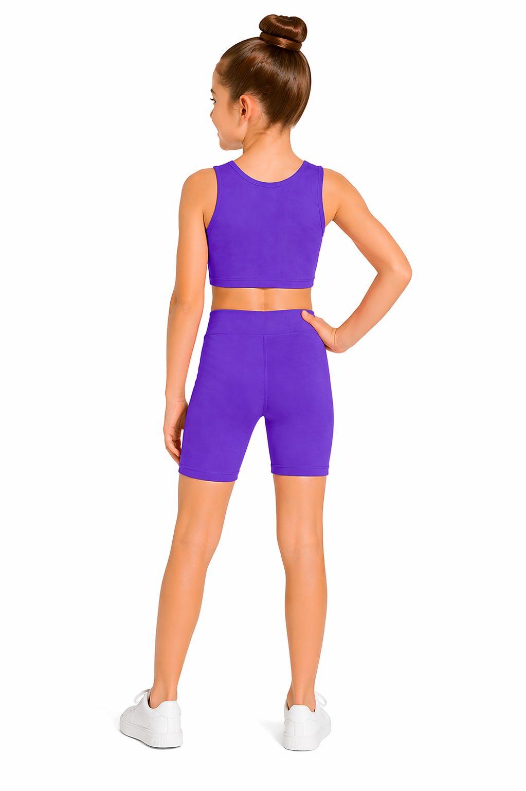 PANTALONCINO IN LYCRA VIOLA BAMBINA