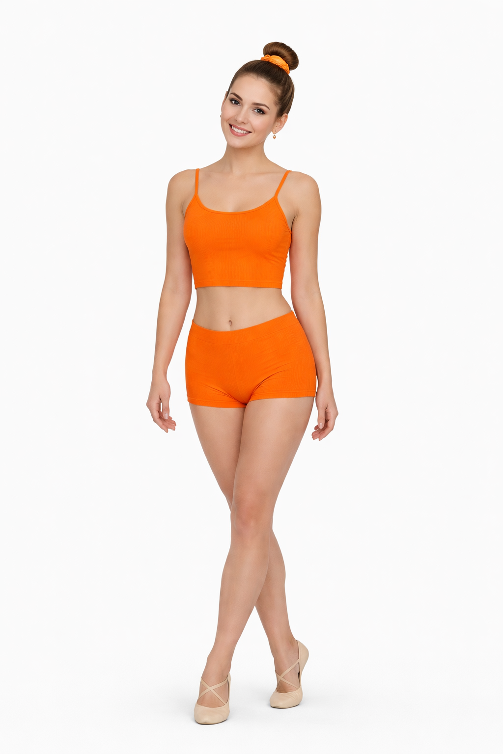 CULOTTE IN LYCRA ARANCIONE DONNA