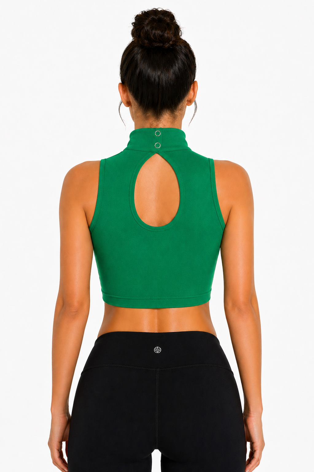 TOP LYCRA SCOLLO AMERICANO VERDE DANZA DONNA