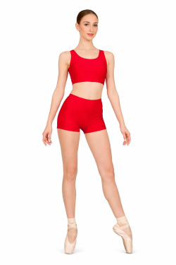 SHORT IN LYCRA ROSSO DONNA