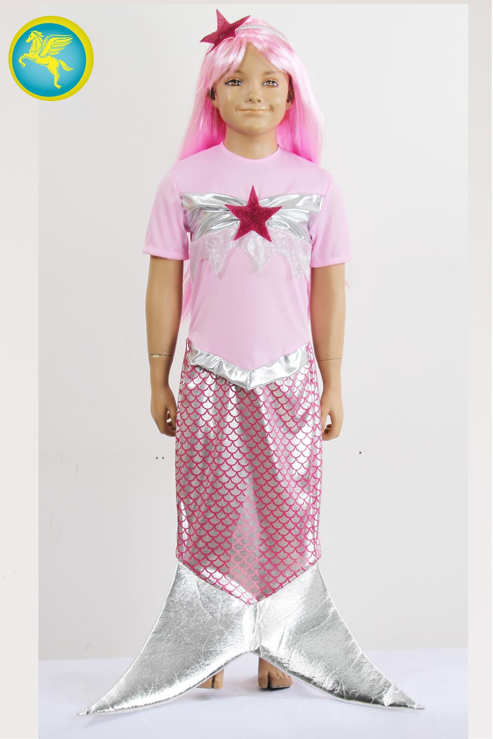 Costume Carnevale per Bambina - Vestito da Sirenetta (5-6 anni