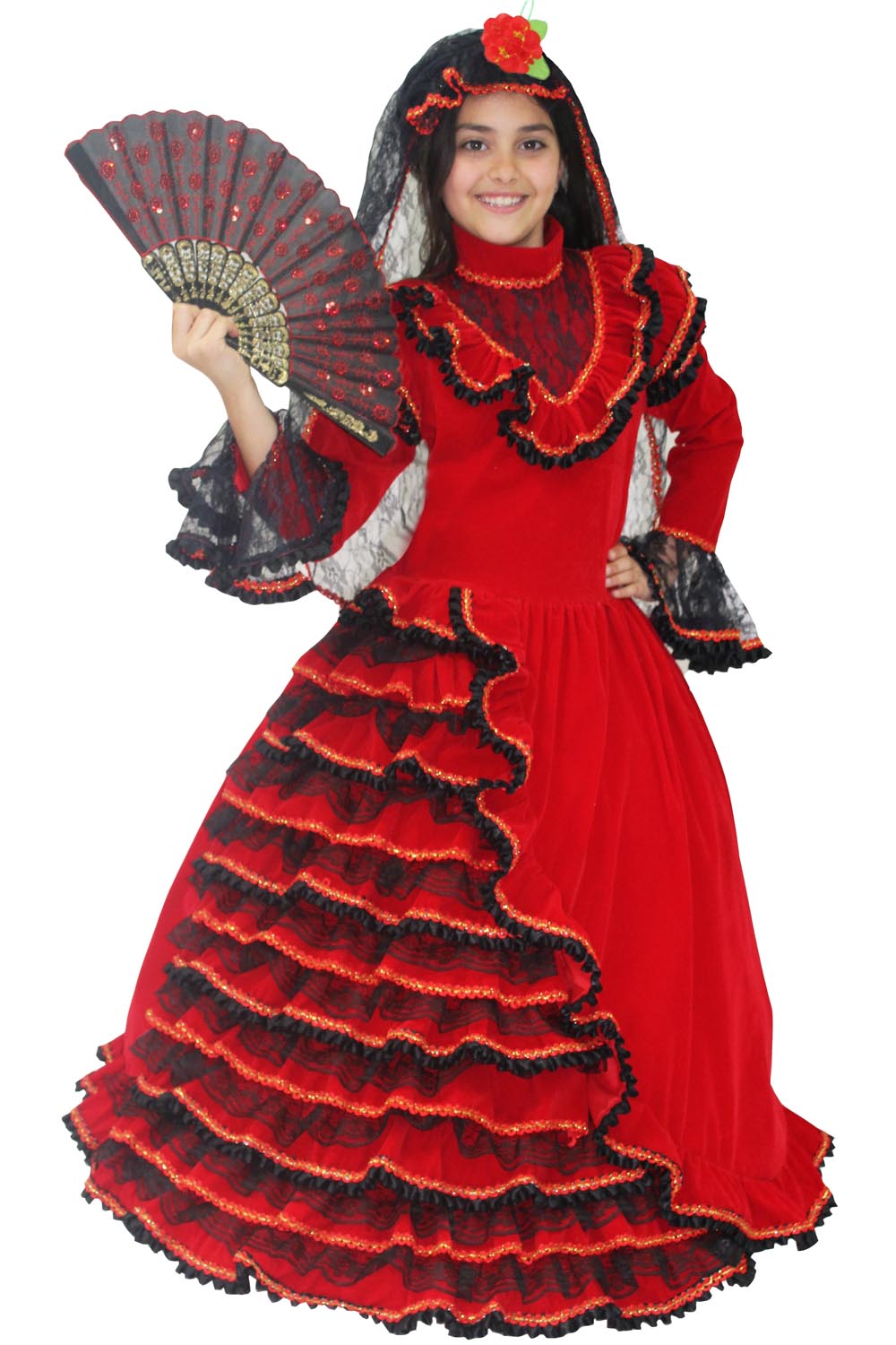 Vestito spagnola carnevale a costumi e travestimenti per carnevale