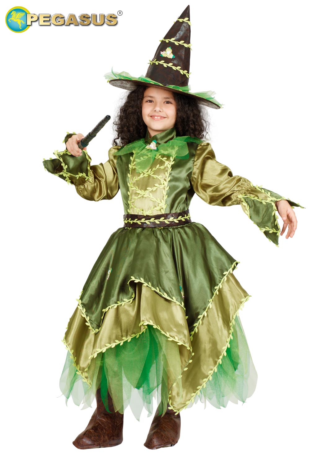 Costume da Donna Fata del Bosco Vestito Travestimento Adulti Carnevale  Halloween