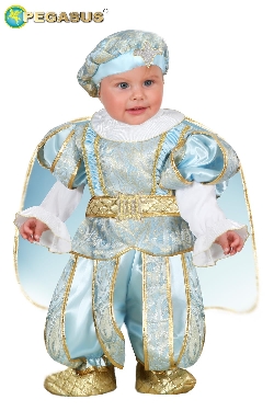 Guirca COSTUME PRINCIPE AZZURRO CARNEVALE VESTITO BAMBINO GUIRCA FAVOLA PRINCIPINO 