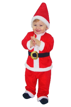 Vestito Babbo Natale 6 Mesi.Costume Da Piccolo Babbo Natale