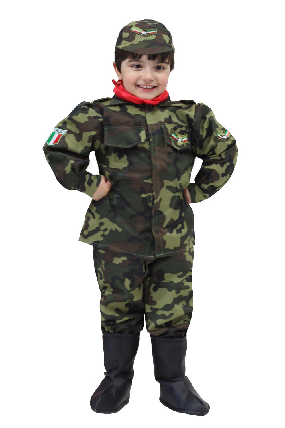 vestito carnevale militare