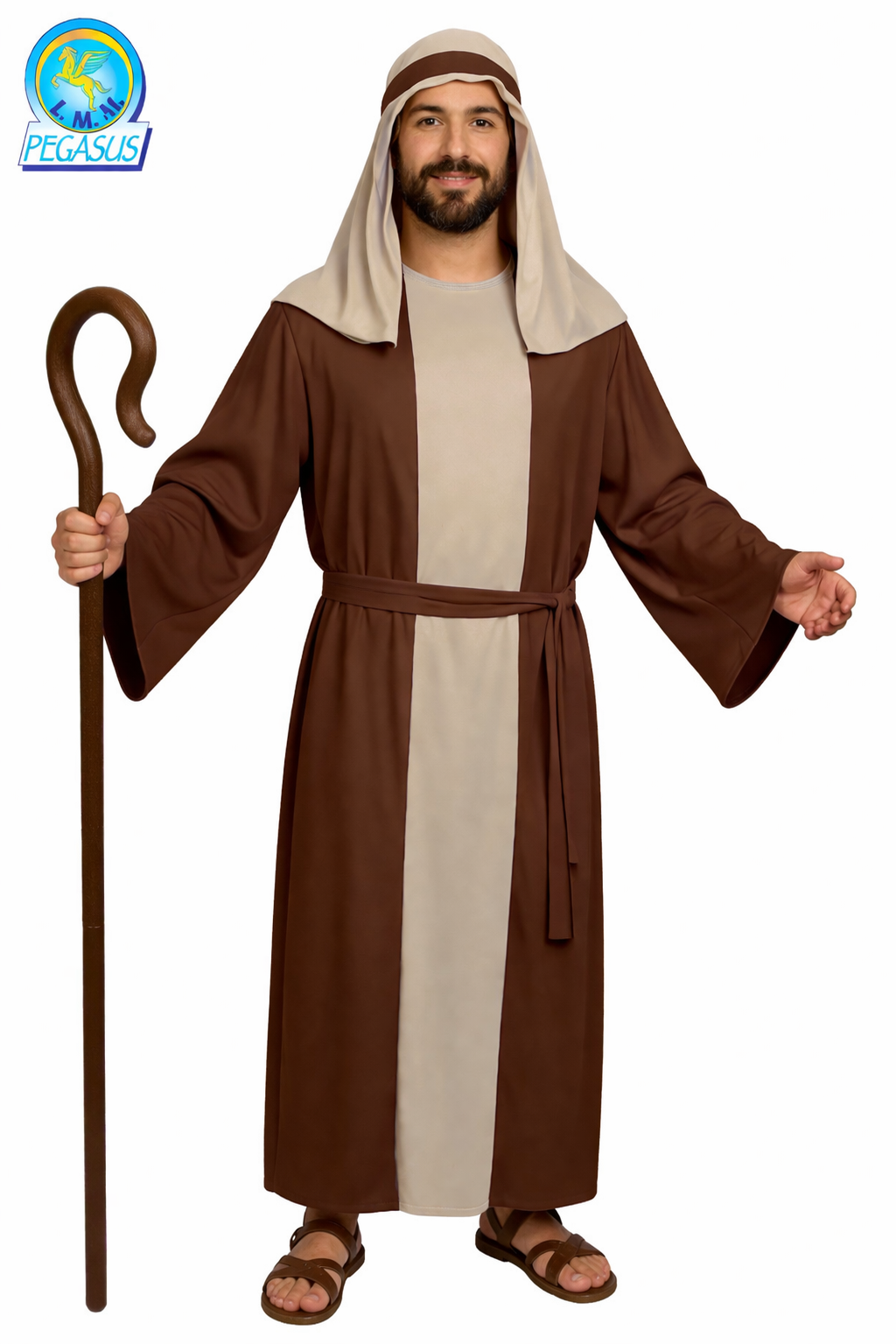 PASTORE DEL PRESEPE MARRONE ADULTO