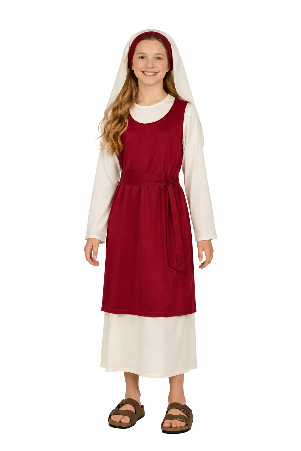 PASTORELLA DEL PRESEPE BORDEAUX BAMBINA