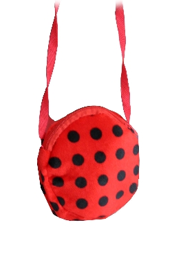 BORSETTA COCCINELLA IN TESSUTO