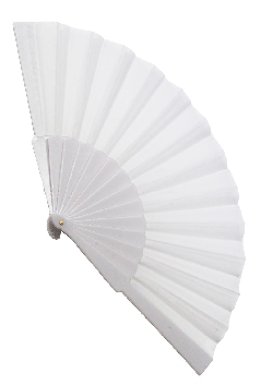 VENTAGLIO BIANCO IN TESSUTO for wedding