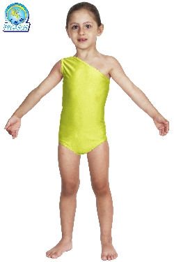 BODY DANZA LYCRA MONOSPALLA VERDE MELA BABY